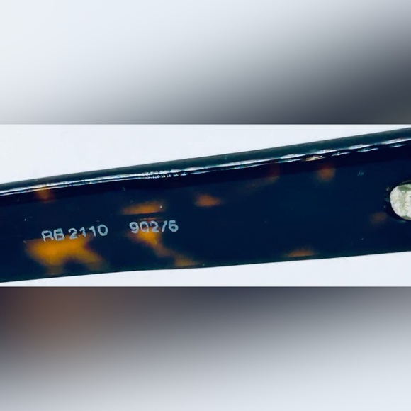 Vintage Ray Ban RB2110 Tortoise Oval Sunglasses Frames Only - Picture 7 of 7